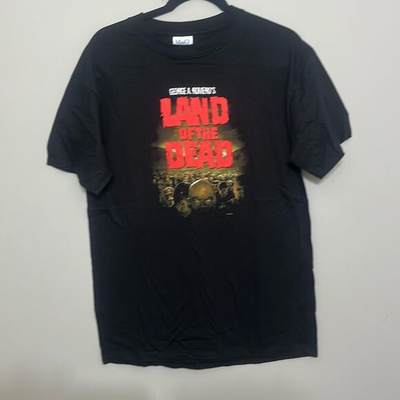 Vintage M&O Knits Mens Black George A Romero Land of the Dead Movie Tee Medium - Picture 1 of 8